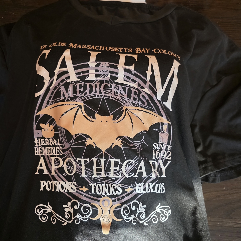 Black Apothecary Graphic Maxi  Tshirt Dress 2x - Picture 8 of 9